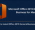 office 2019 home and business for mac
